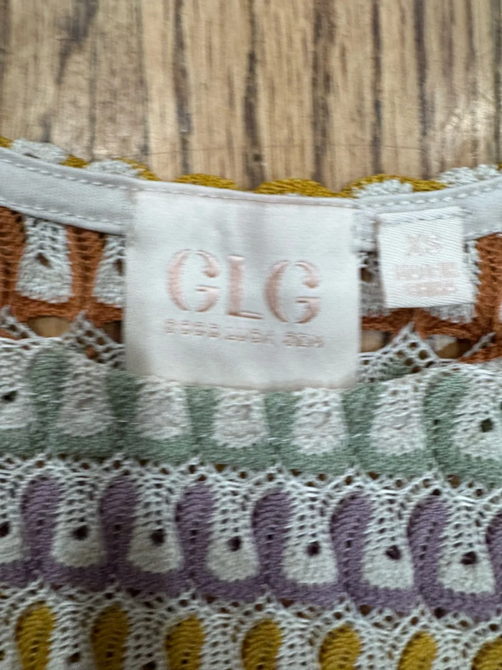 GLG (Good Luck Gem) Matching Crochet Set XS Folk Boho Minimalist
